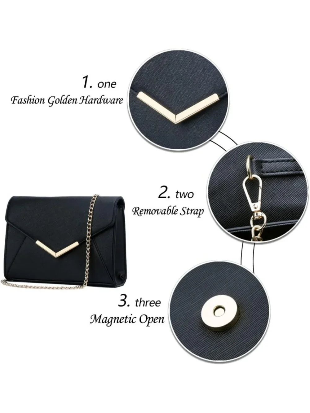 Stylish Evening Clutch Purse for Women - Perfect Handbag for Party, Wedding